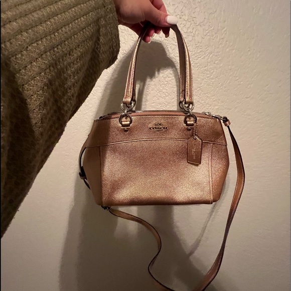 Authentic Coach Purse in Metallic Bronze - Picture 2 of 7